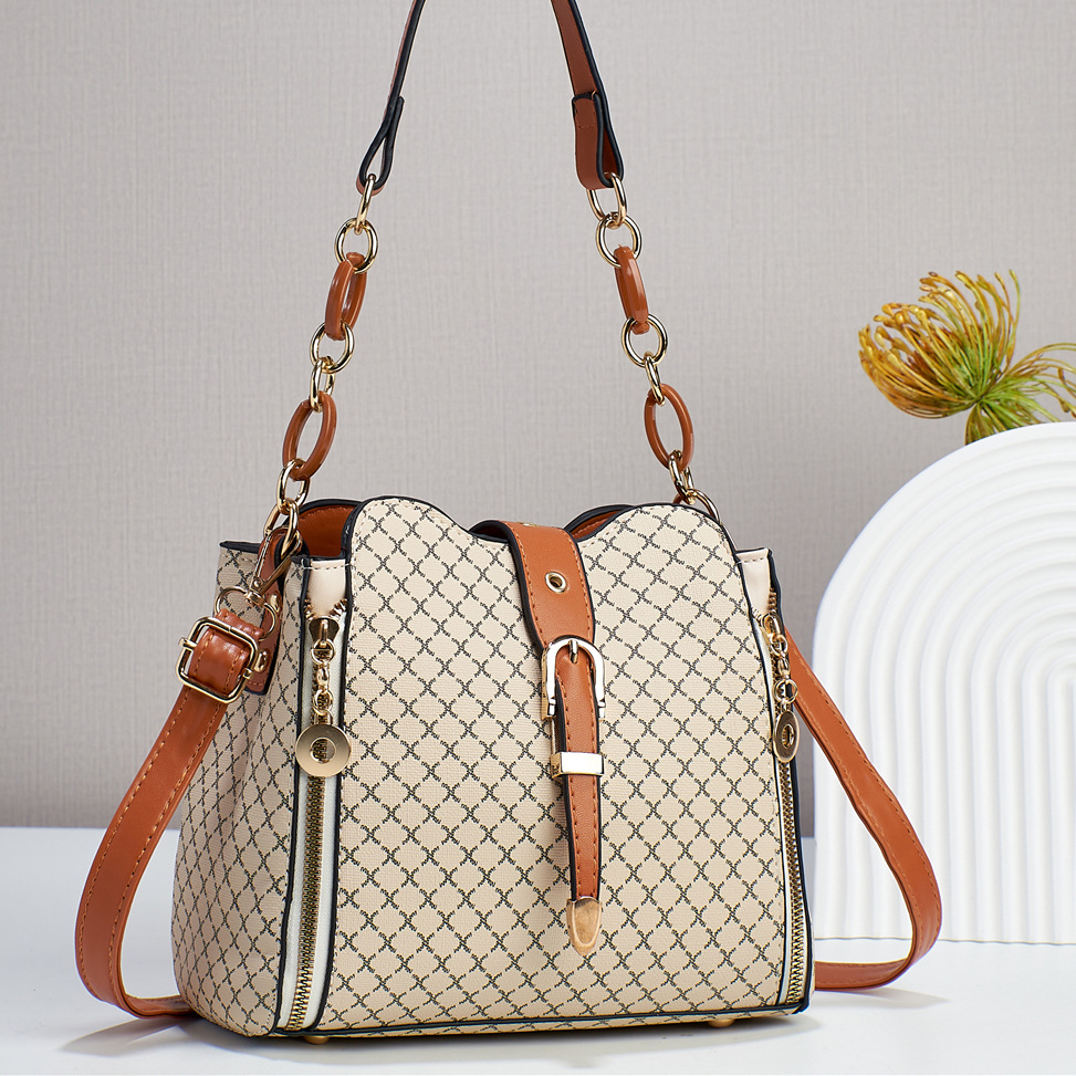 Capacious one-shoulder bag