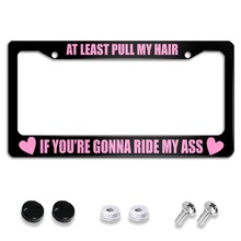 跨境车牌架UV印刷车牌边框美式车牌框时尚潮流美规铝合金牌照框