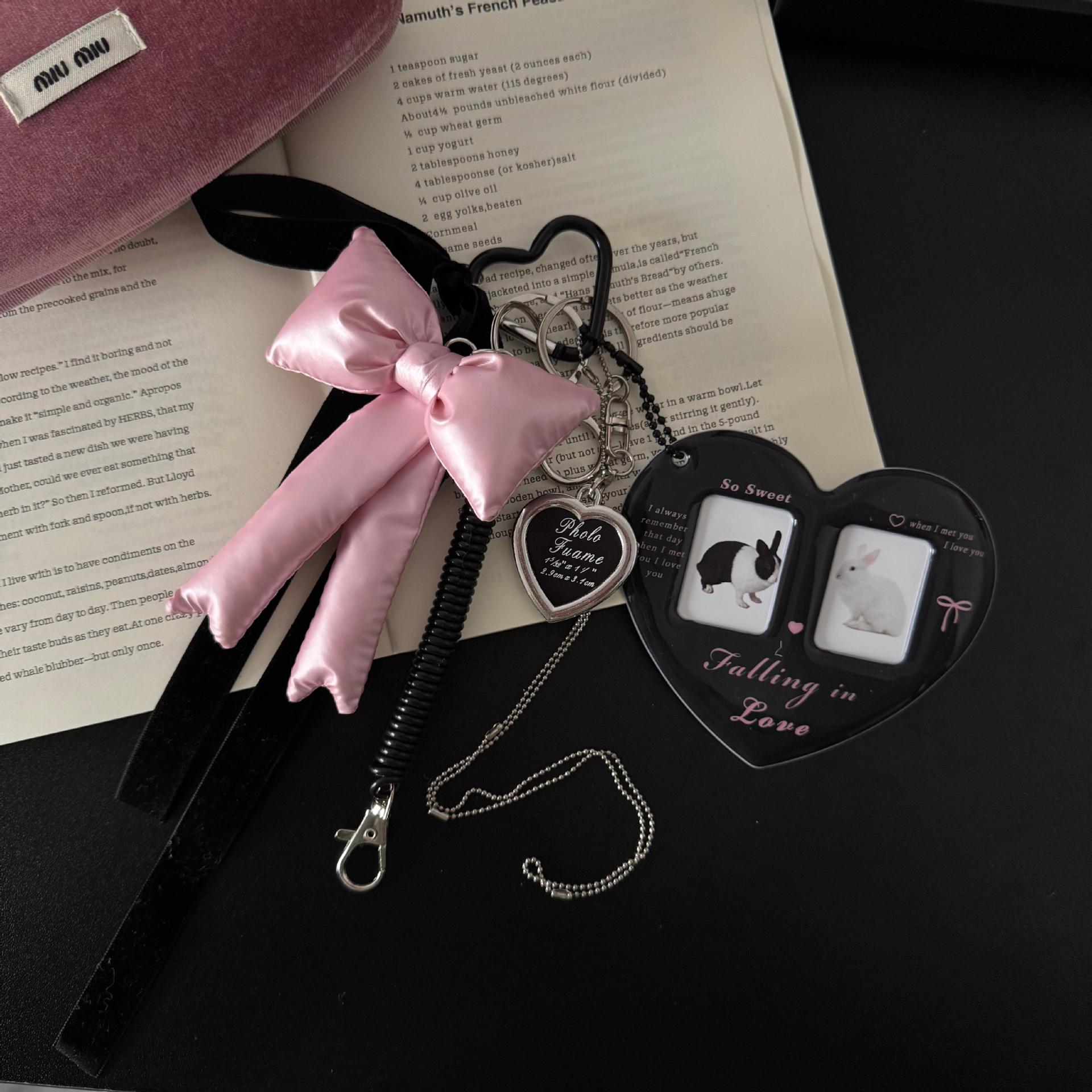 Black velvet necklace 1inch photo frame pendant