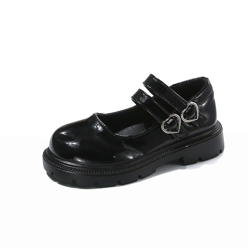 Zapatos de cuero para niñas 2025 primavera y otoño nuevos zapatos de rendimiento negro para niños zapatos princesa de estilo extranjero zapatos de moda para niños grandes image 6