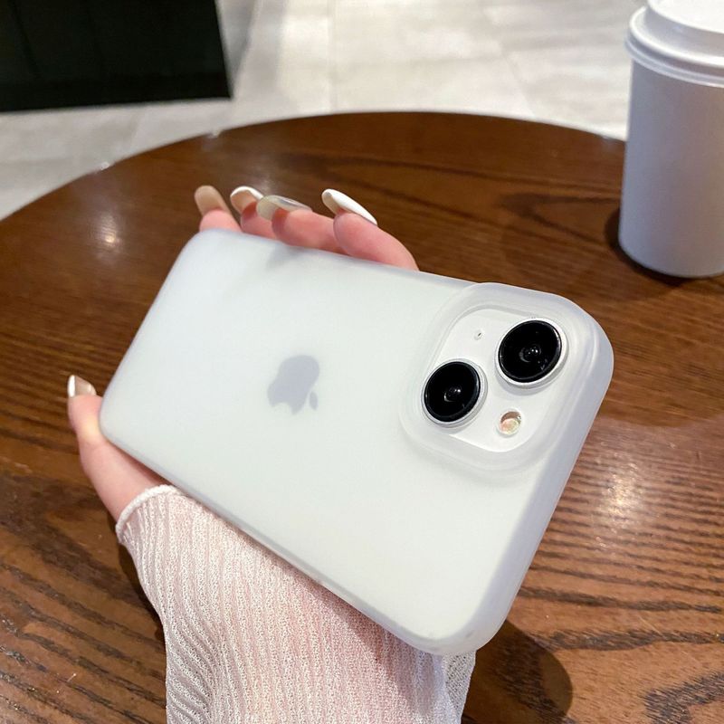 アップル13/16純色フロスト保護カバーiphone15シンプルな肌感携帯ケース14tpu 12ソフトケース|undefined