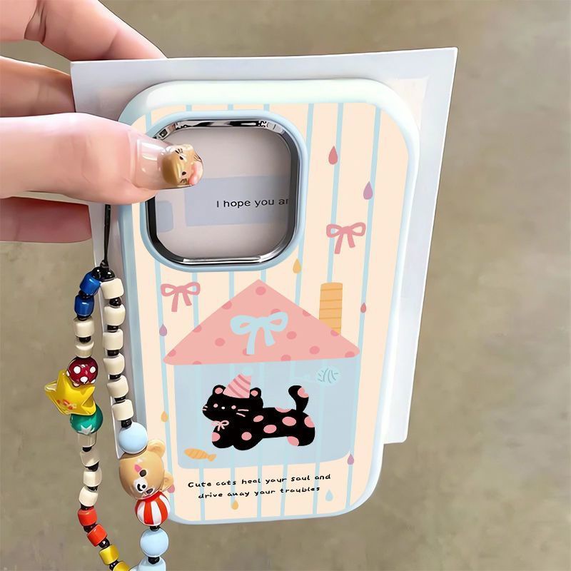 蓝色凯蒂猫适用iPhone16/14/13手机壳12promax软78卡通xs苹果15xr