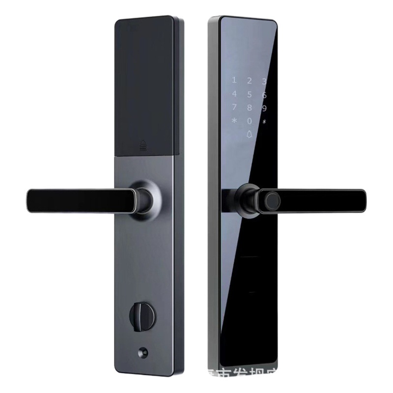 Cerradura de paso de bloqueo de huella dactilar TTLOCK graffiti Tarjeta de bloqueo inteligente deslizar cerradura de hotel B & B cerradura hogar cerradura de contraseña de un agarre