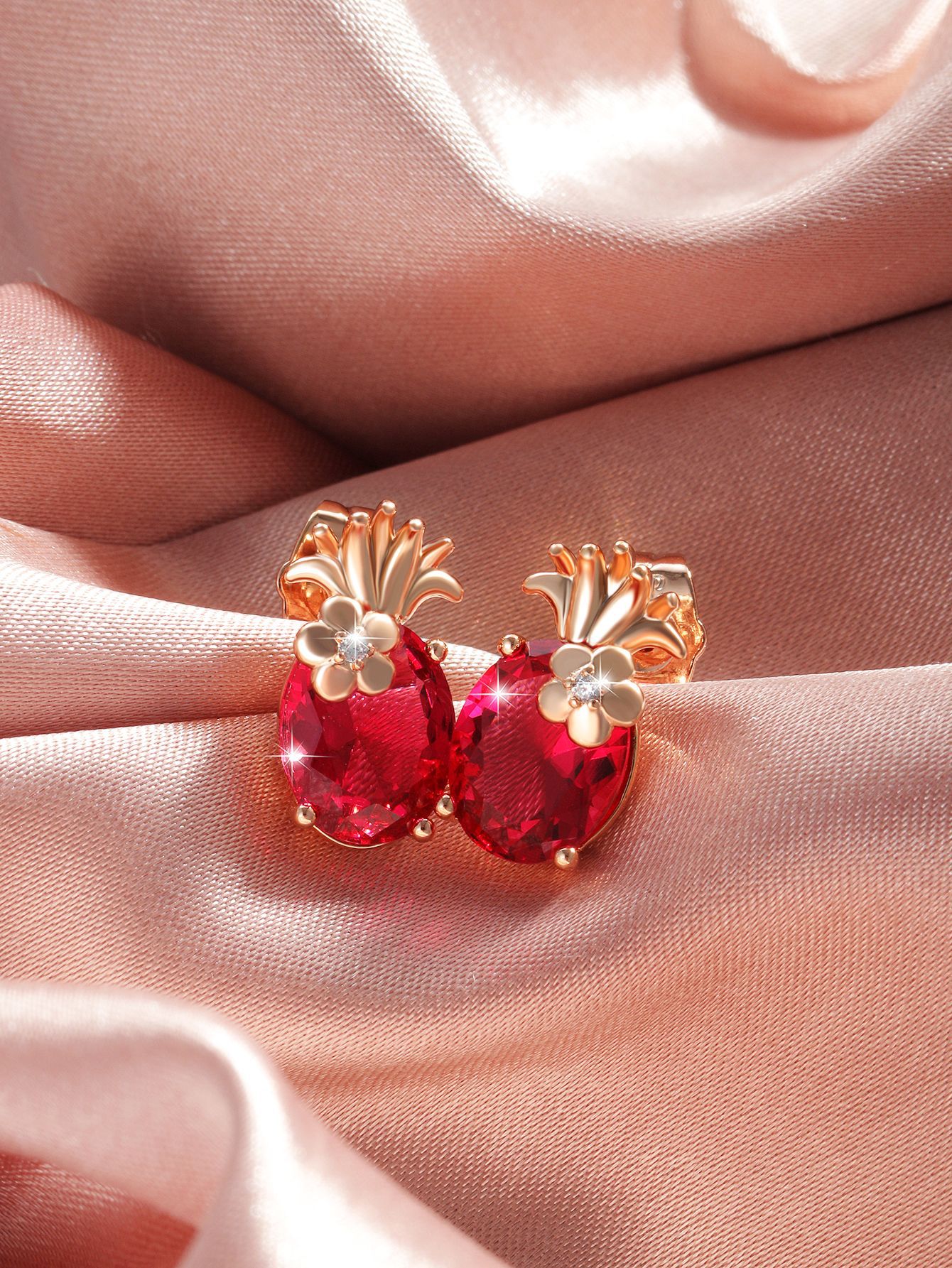 Pendientes elegantes de alto grado de luz de lujo nicho pendientes de circonio con incrustaciones de lujo para las mujeres