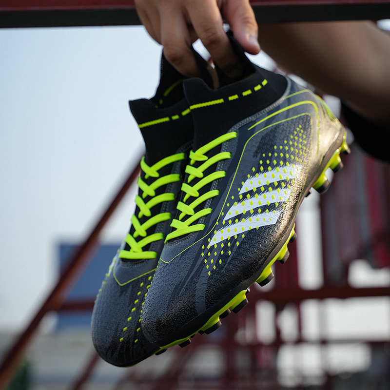 2025 nuevas zapatillas de fútbol altas transfronterizas para niños y adolescentes