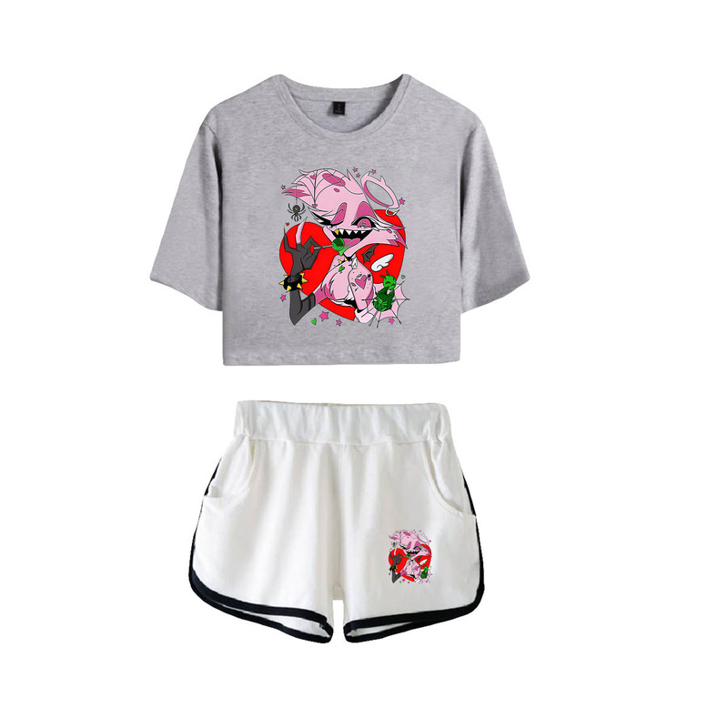 2025 New Hells Inn Hazbin Hotel Animation Surrounding 3D Printing Casual Trend Navel Dress for Women