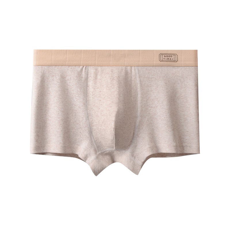 Ropa interior para hombre, algodón, antibacteriano, transpirable, entrepierna, pantalones cuadrangulares, cintura media, cómodos pantalones cortos bóxer para hombre, cabeza, ropa interior para niños