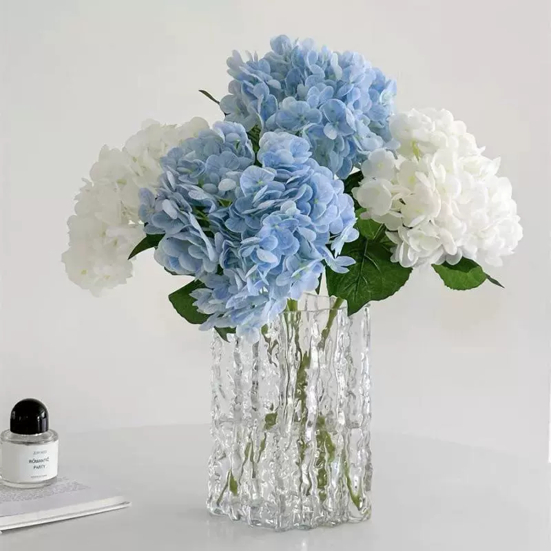 Увлажняющие свадебные украшения из настоящих трехлистных цветов, синие, большие, для гостиной, доставка на дом, оптовая продажа от производителя