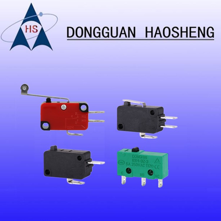 30a大电流微动开关KW7-0 2脚无柄 KW4-Z1F小型短背条5A超长柄开关