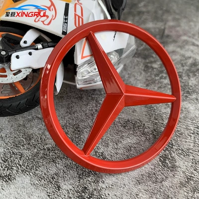 Suitable for Mercedes-Benz Engine Hood Car logo - bright-red-engine-logo-7cm