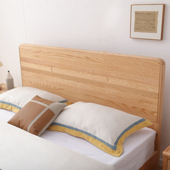 North American Red Oak 1.8m Double Solid Wood Bed for Master Bedroom, Small Apartment; 1.2m Nordic-Style Log Bed for Kids