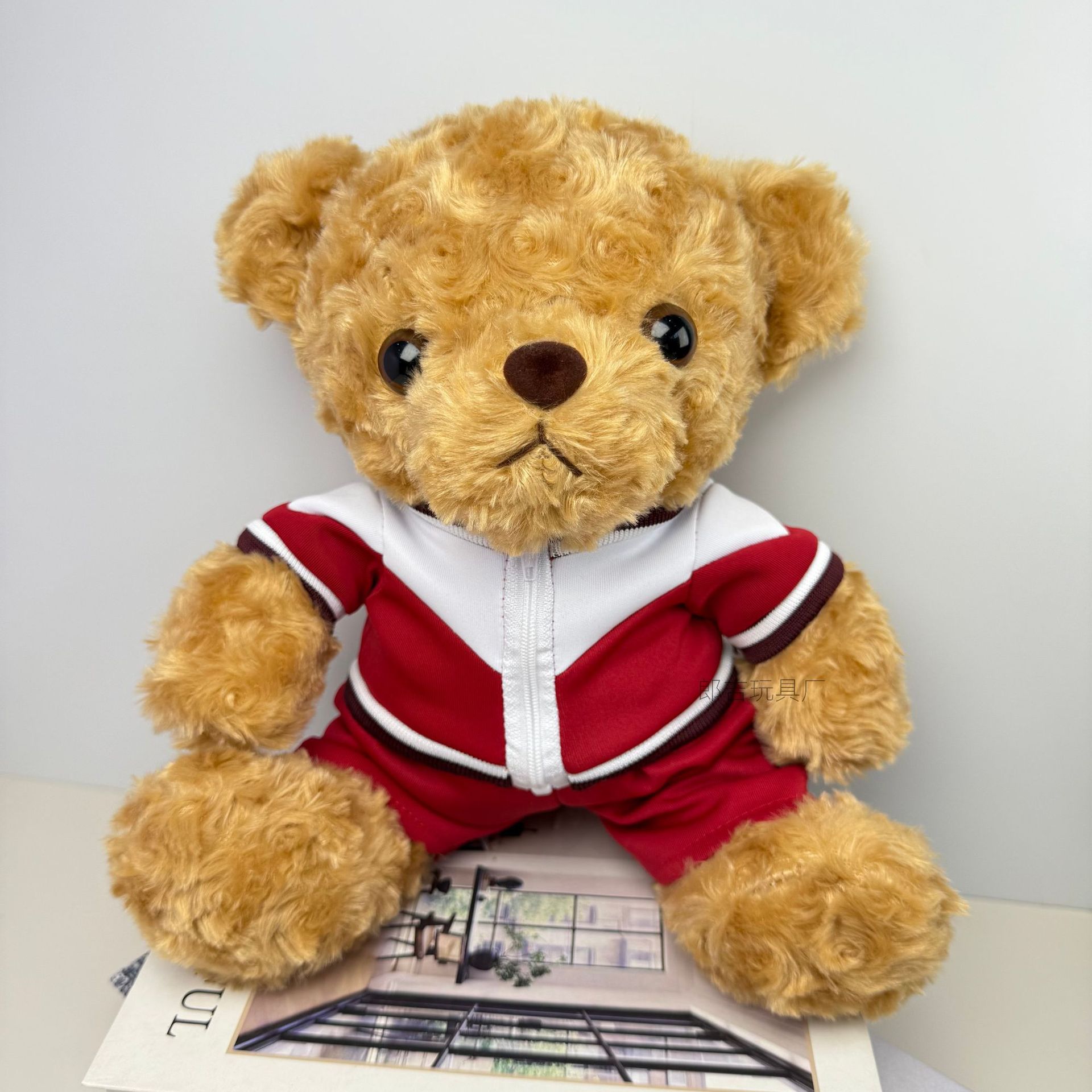 Uniformes escolares de vestir osos de peluche juguetes de peluche logotipo de impresión muñeca escuela temporada de graduación oso regalo