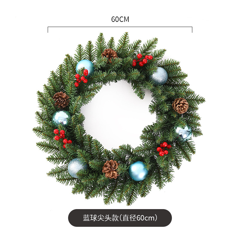 Navidad guirnalda 30/40/50/60cm árbol de Navidad Festival decoración regalo creativo decoración colgante diseño de la escena de la decoración