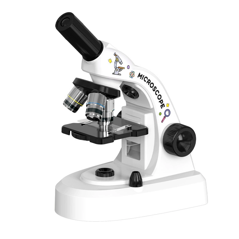 Children's microscope, set for experiments, toy for students, for secondary school, science and technology