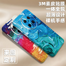 3M素皮适用华为mate60手机背膜mate70Pro后膜m50背贴40贴纸90彩膜