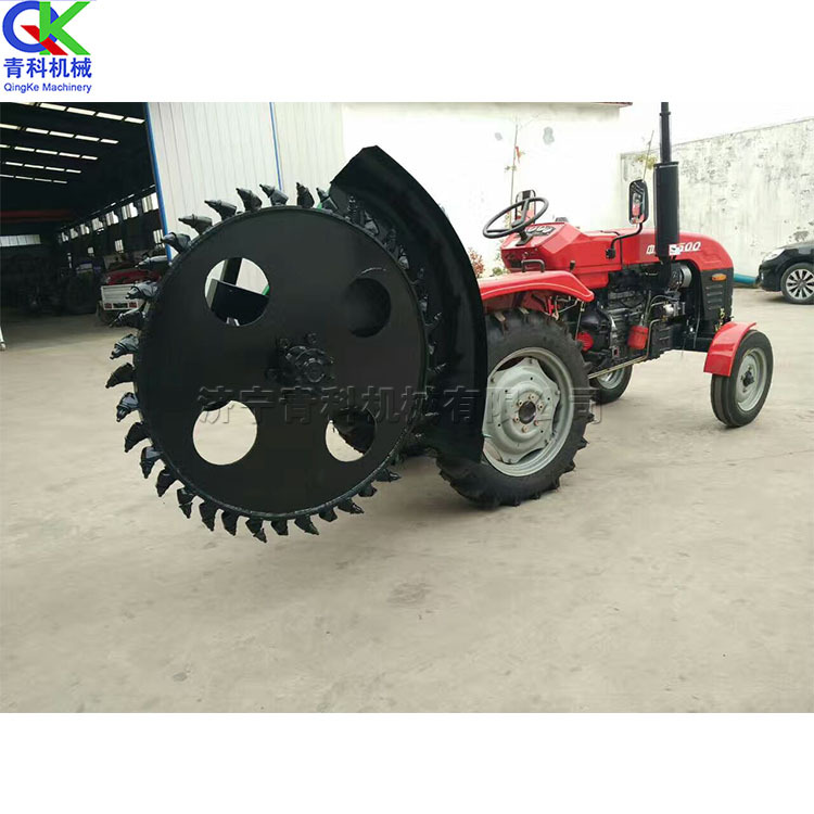 30马力圆盘式开沟机 50cm宽链条式开沟设备 水利灌溉渠道挖沟机