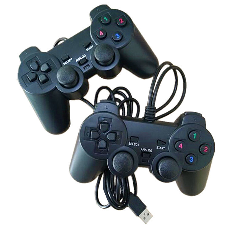 Factory spot USB208 black doubles single shock handle PC game handle Factory spot USB208 black doubles single shock handle PC game handle