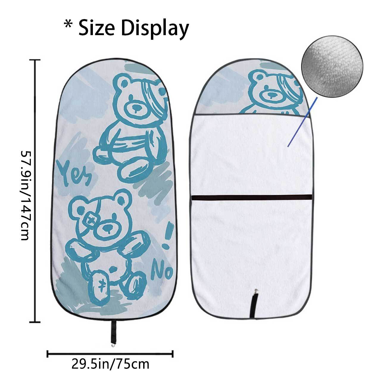 Car seat towel cover front seat protector suitable for gym and exercise, universal for all seasons, car use 44