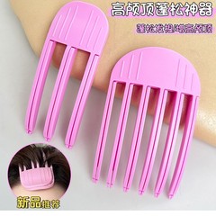 高頭頂風塑コームヘアアクセサリー、髪の根元をふっくらさせるヘアパッド、フラットヘアパッド、幾何学模様