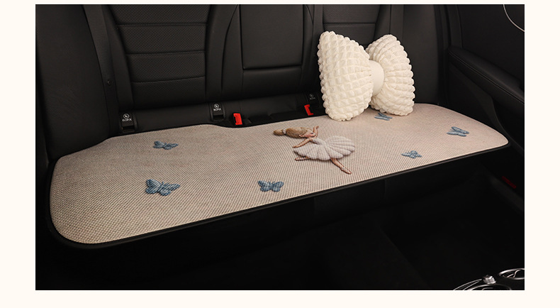 26 New Cartoon Four-Season Fur Car Seat Cushion Sets, Universal Style for Dancing Girls