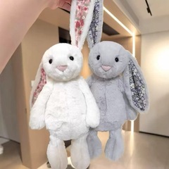合集碎花邦尼兔花布邦尼兔奶油色复活节花布邦尼兔毛绒玩具萌趣可