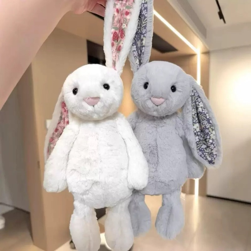 合集碎花邦尼兔花布邦尼兔奶油色复活节花布邦尼兔毛绒玩具萌趣可|undefined
