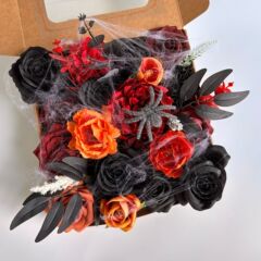 Artificial Flowers 跨境秋冬新款万圣仿真花DIY派对装饰礼盒花