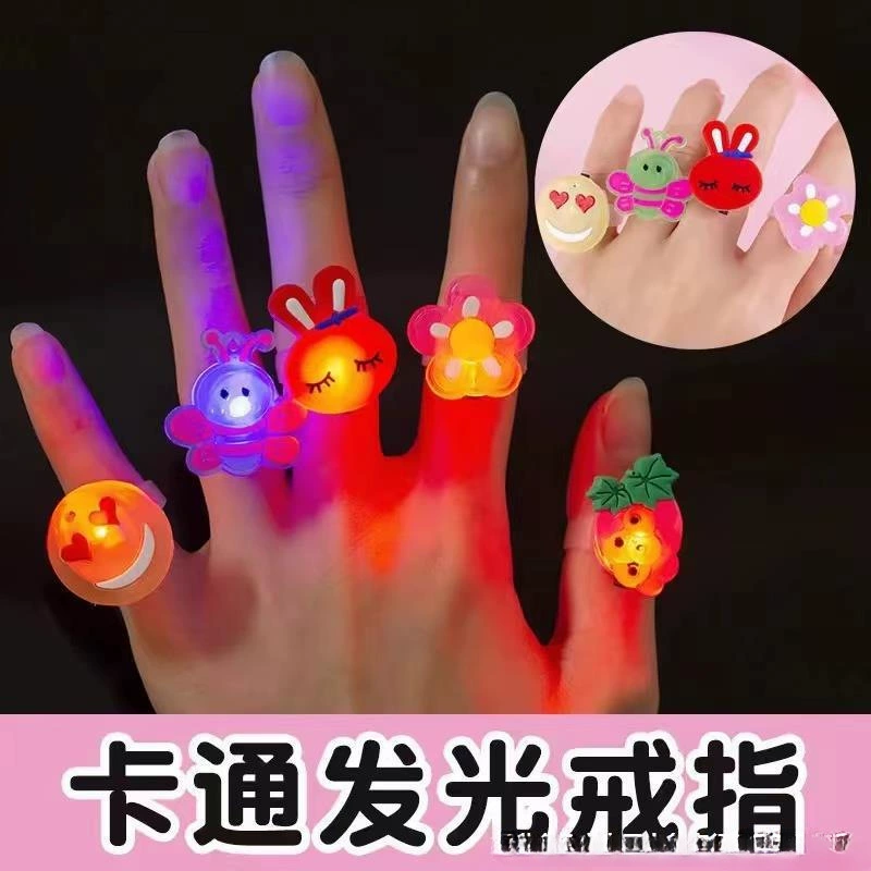 Детское кольцо, мультяшная мигающая игрушка