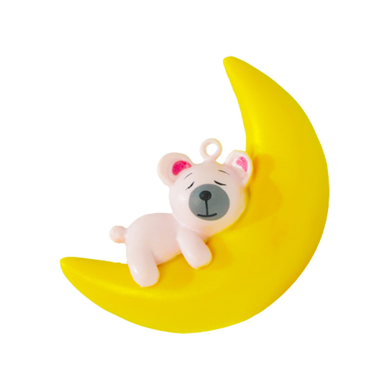 Tanque de peces ornamentales pequeño paisaje anime pequeño regalo azul tanque de peces gordos paisaje decoración luna oso flotante buzo