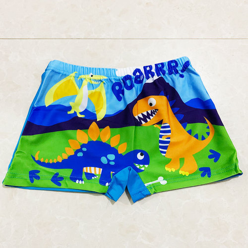  New Children's Baby Baby Swimming Pants Boys' Boxer Hot Spring Swimsuits Swimsuits Cute Cartoon Swimsuits