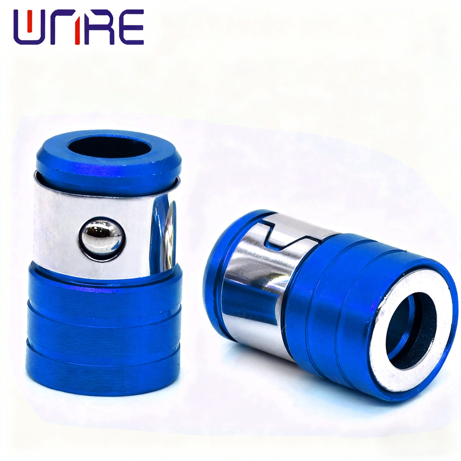Blue - Horizontal Striped Powerful Magnetic Circle Take a photo
