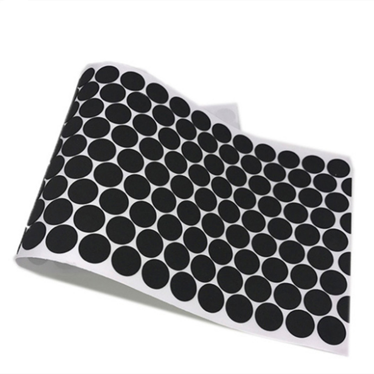 Manufactor customized black and white silica gel shim shock absorption door mat Gum Silicone pad Die machining