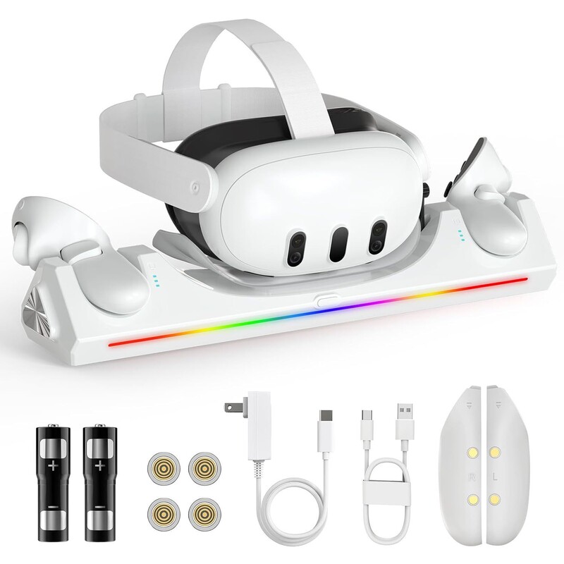 Suitable for Quest 3 Charging Base Meat Quest 3/3S Charging Base 30W Fast Charging Vr Charging Base Suitable for Quest 3 Charging Base Meat Quest 3/3S Charging Base 30W Fast Charging Vr Charging Base