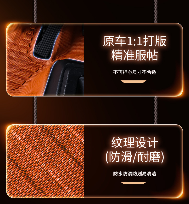Howo H8 full-coverage TPE floor mats, specialized for H3/H5 large trucks, TPE car floor mats for the cabin