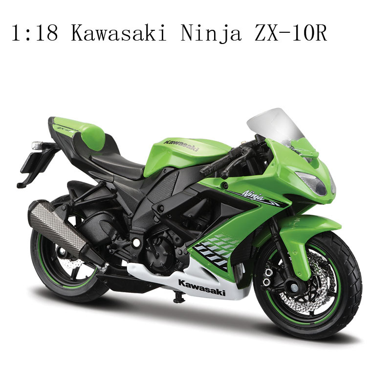 Maisto Meichi 1:18 motocicleta modelo Kawasaki Ducati BMW coche deportivo adorno artificial juguete de regalo