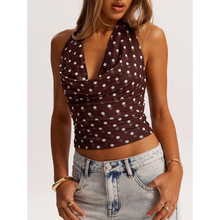 Q 66924 Polka dot halter camisole ����Ҳ����Ŀ羳����ͨ