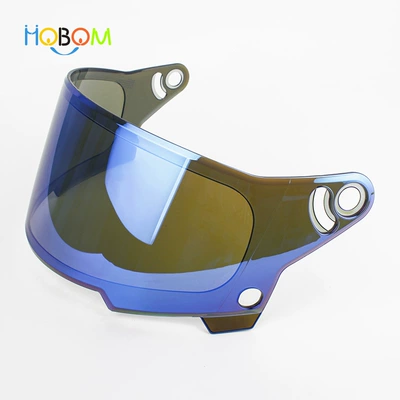 Motorcycle Full Helmet Windshield Lenses for Bell Eliminator Eliminator Retro Harley Helmet Lenses (Dəbilqə (Kaska) aksesuarları) - blue-plating