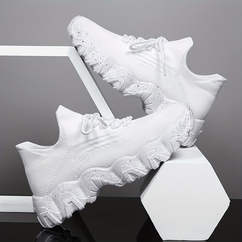 Women's Simple Plain Lace Up Low Top Casual Sneakers