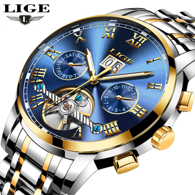 Cross-border Explosive Business Mechanical Watch Men's Advanced Sense Multifunctional Large Dial Three-eye Six-pin Quartz Watch