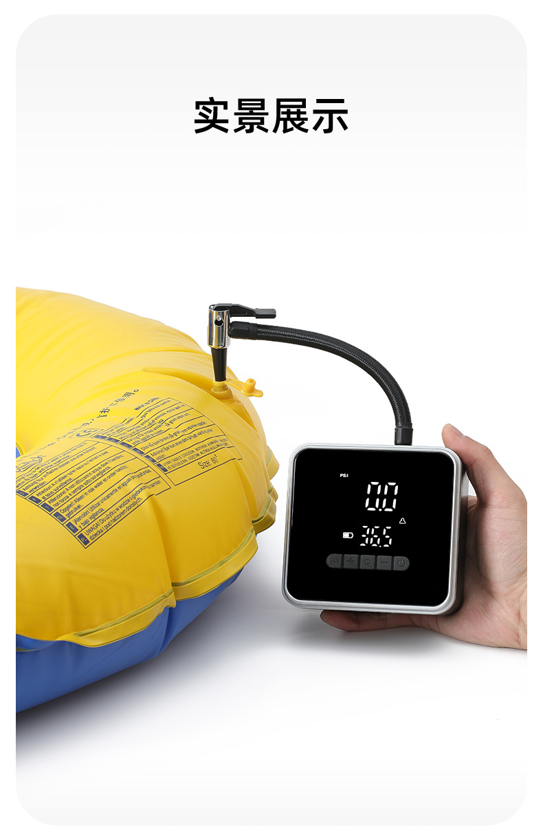 Cross-Border Popular Car Tire Inflator, Wireless Portable Electric Air Pump for Cars, Electric Vehicles, and Motorcycles