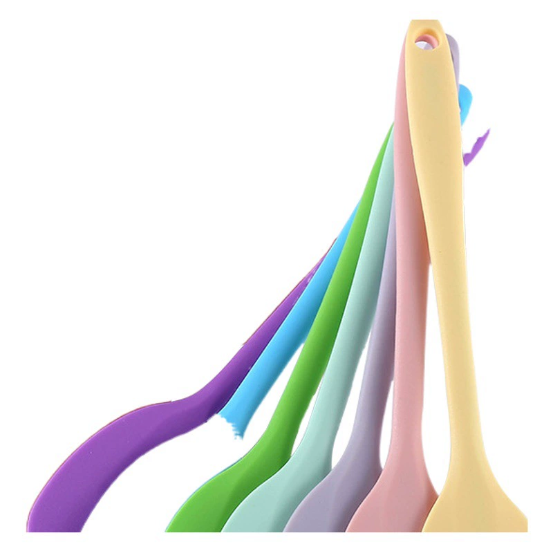 Интегрированный силиконовый скребок, устойчивый к высоким температурам, инструмент для выпечки, пищевой силиконовый скребок, лопаточка для крема, скребок для выпечки