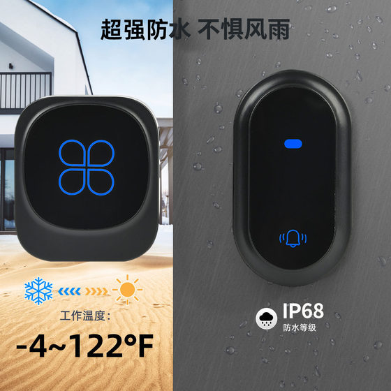 Cross-border Hot Selling European Regulations US Regulations UK Regulations Self-generating Wireless Doorbell 433 Long-distance Waterproof Villa Music Doorbell
