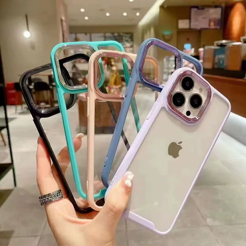 Apple, совместимый iPhone 13, прозрачный акриловый защитный чехол, чехол для телефона, 13promax, айфон, простой и элегантный дизайн