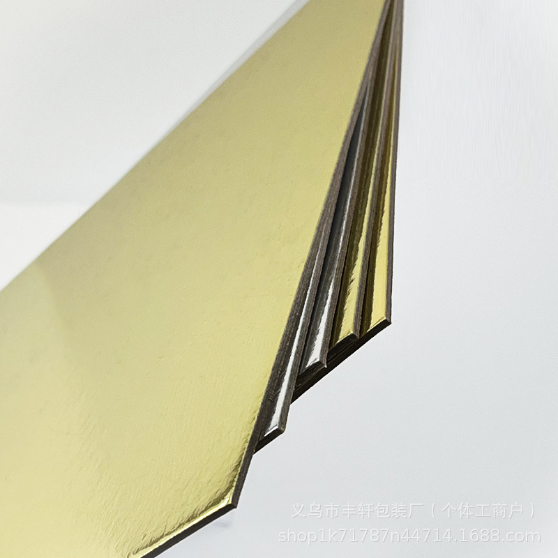 Fábrica directa 6 / 8 / 10 / 12 pulgadas cuadrada redonda base de pastel de boda de 2 mm almohadilla de papel de pastel de cumpleaños