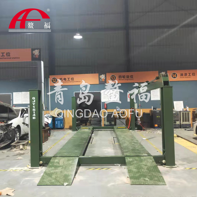 鳌福四柱举升机液压传动QJY8-4B大车举升机汽车升降机汽车维修