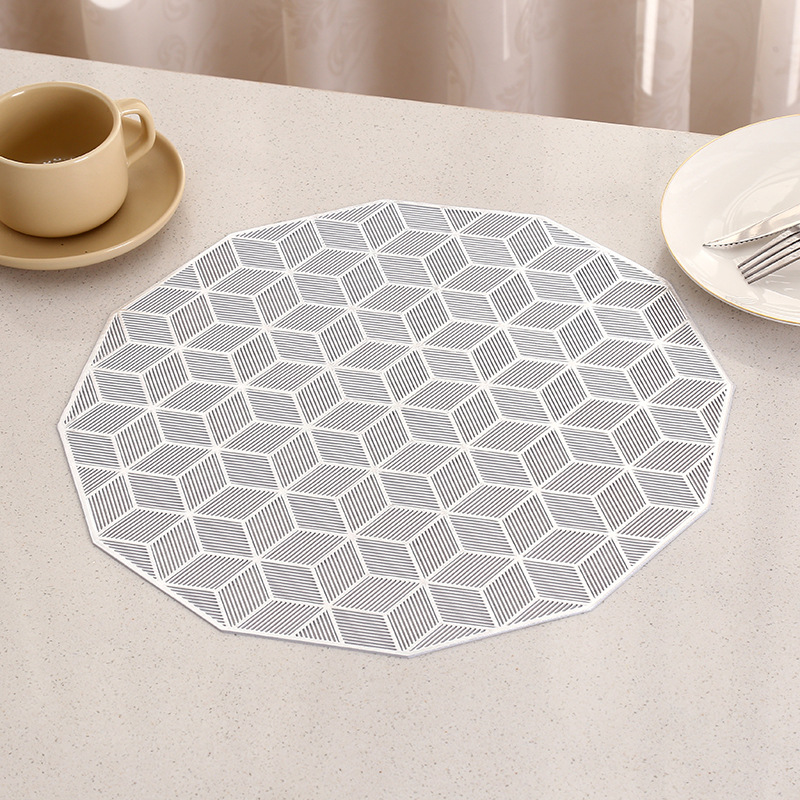 Transfronterizos irregulares almohadillas de mesa de diseño europeo de alto nivel INS estilo ligero almohadillas de mesa occidentales de lujo simple almohadillas de taza al por mayor