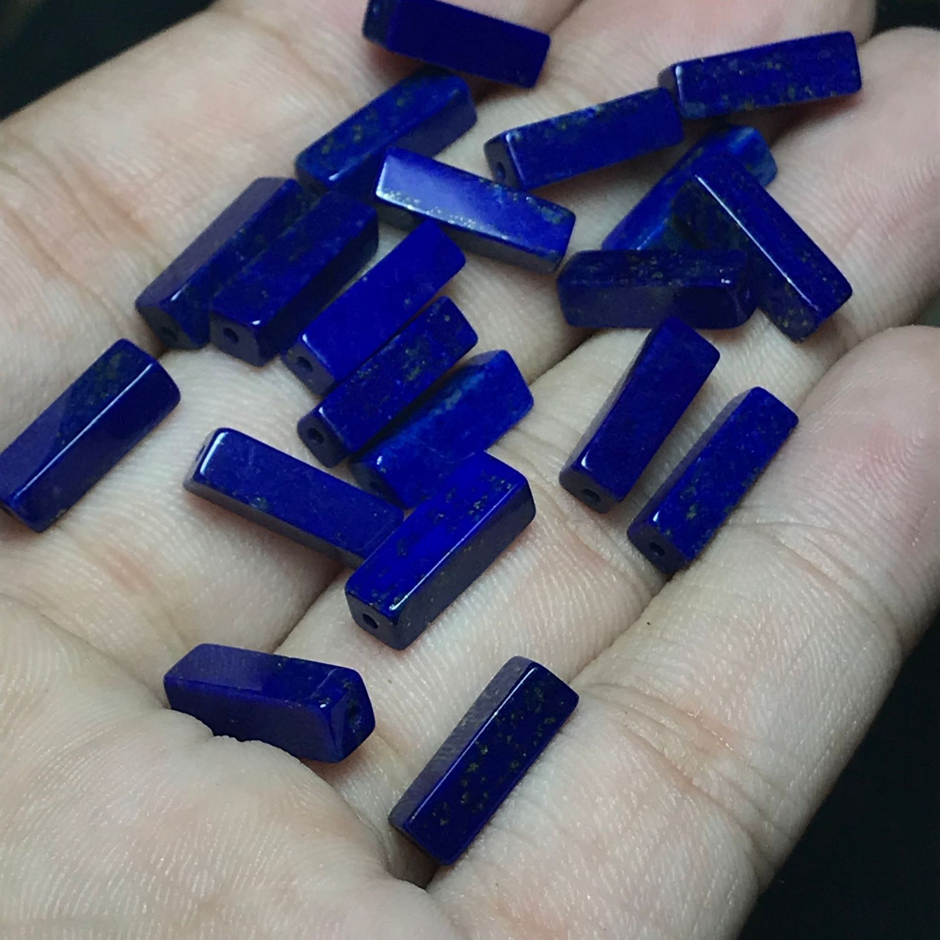 Fidelity Afghanistan Lapis Lapis Square Sugar Barrel Beads Back Cloud Beads Small Square Bracelet Wen Play Bracelet Diy Accessories