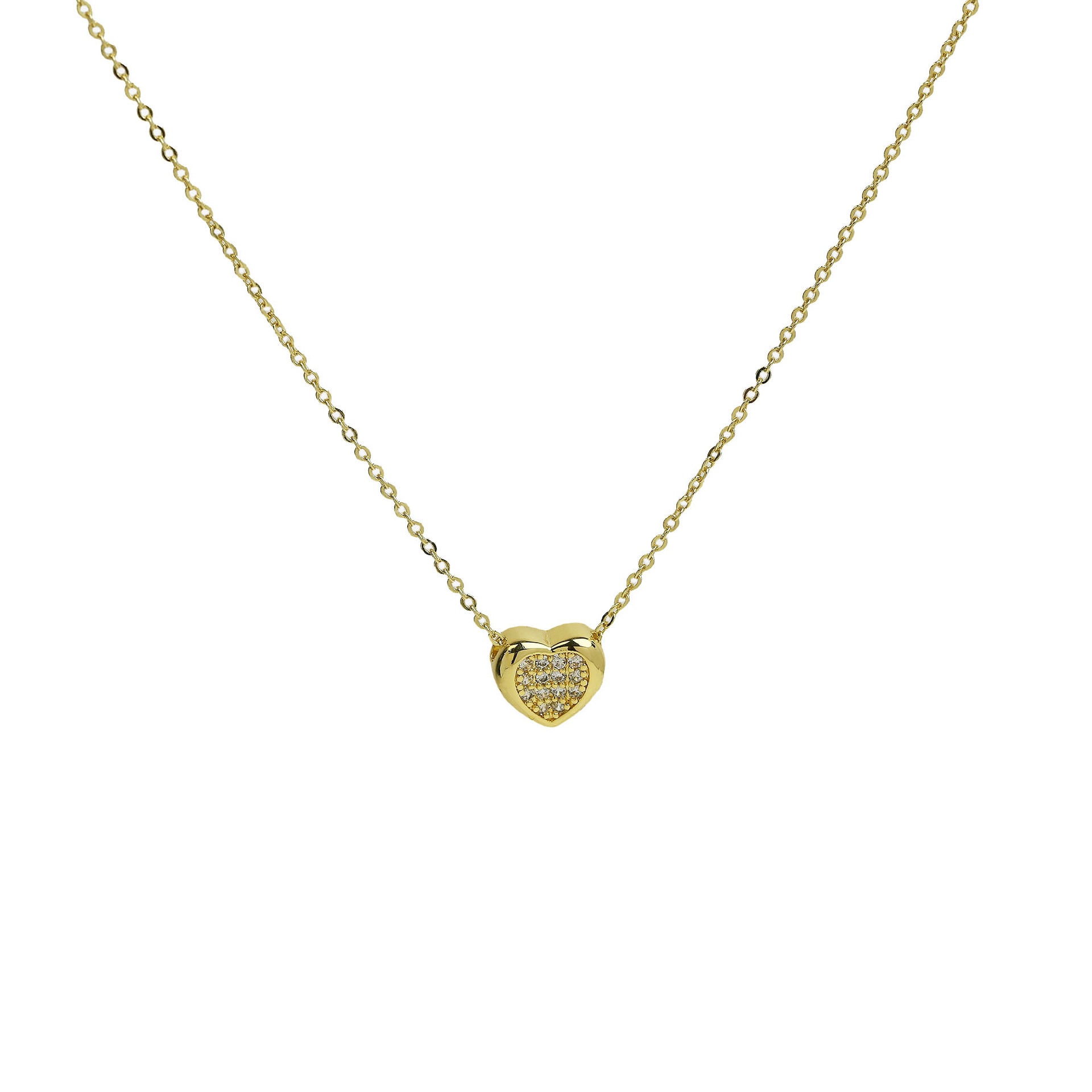 Brass Plating Heart Shape Pendant Necklace display picture 2