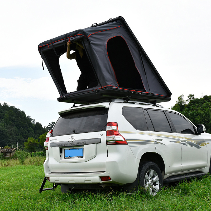Outdoor Self-driving Travel Camping Automatic Quick Opening Folding Aluminum Alloy Triangle Extension suv Car Roof Tent