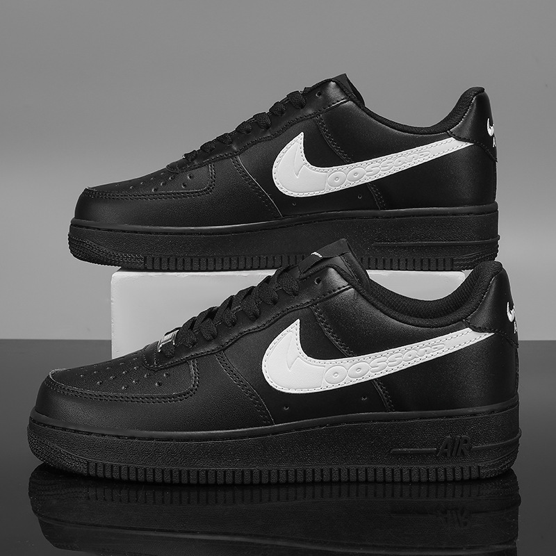 Nike Official Putian Shoes Aj Men's Shoes Black and White Panda Men's Model Aj1 Low-Top Air Force 1 Dunk Women's Sneakers